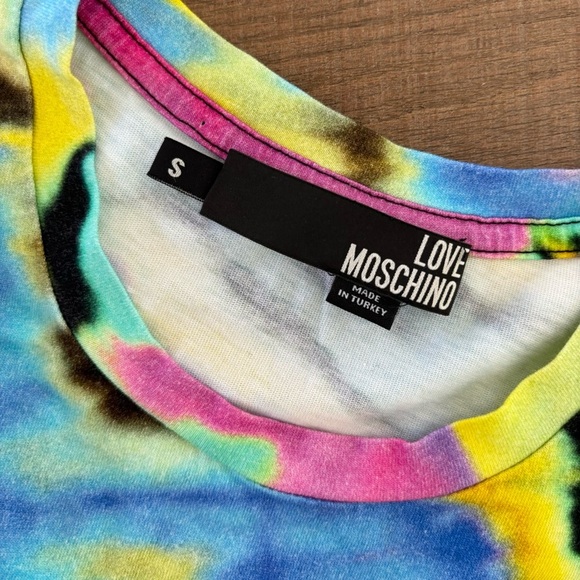 love moschino time warp tropics tie dye tee shirt - Picture 5 of 7